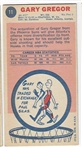 1969 Topps Basketball #11 Gary Gregor - Atlanta Hawks